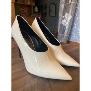 Saint Laurent Paris Calfskin Teddy Stilleto 6’ Heels Sz 40.5